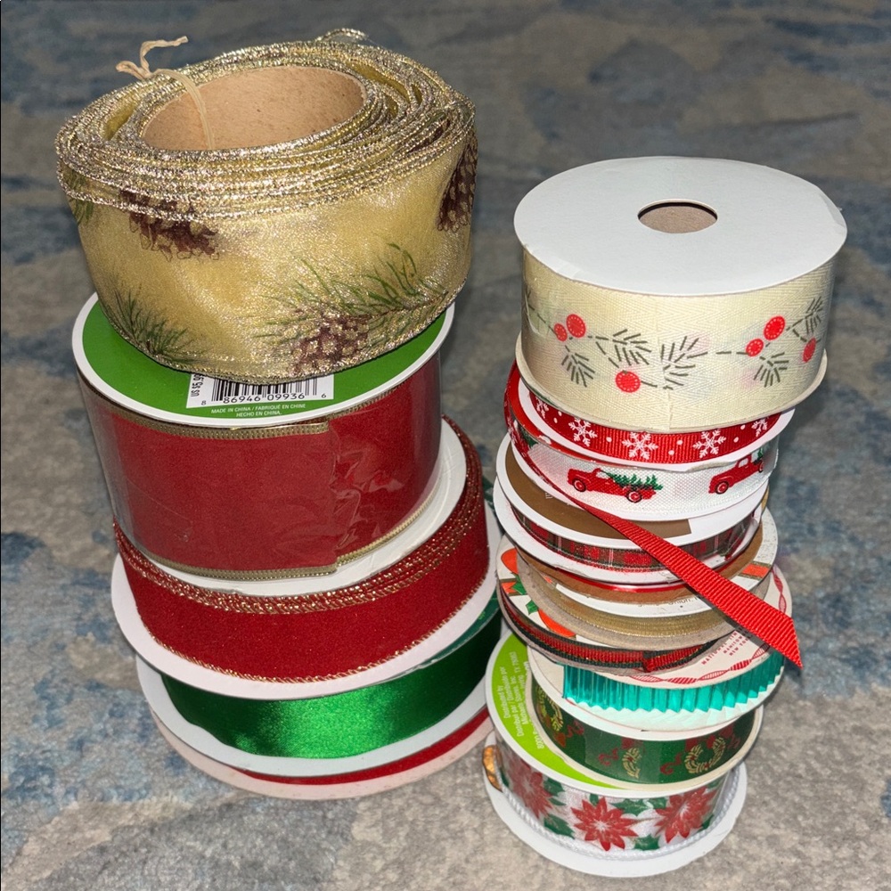 Holiday Ribbon Collection from 1950’s to Current . 15 total